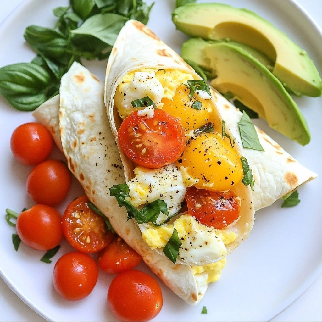 Make-ahead Meals Tomato Basil Breakfast Wraps Delight