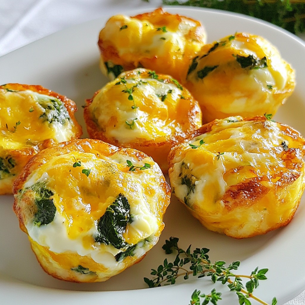 Make-Ahead Meals Cheddar and Spinach Egg Bites Recipe