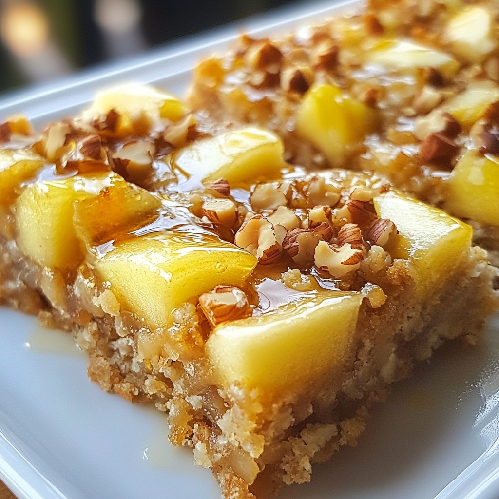 Make-Ahead Meals Oatmeal Apple Breakfast Bars Recipe