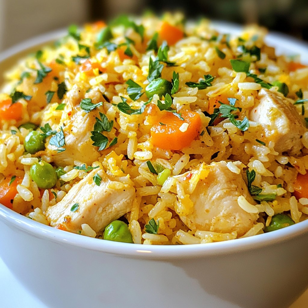 Batch Cooking Savory Chicken and Rice Pilaf Delight