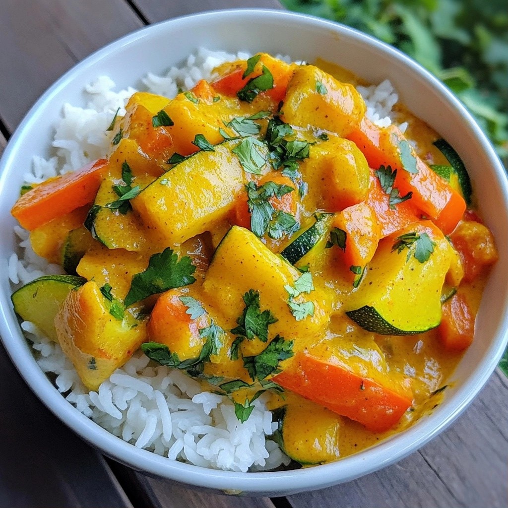 Easy Freezer Meals Creamy Vegetable Curry Delight