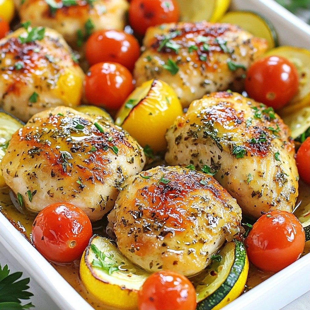 Easy Freezer Meals Lemon Herb Chicken Bake Recipe