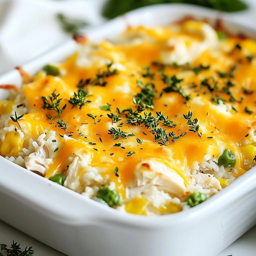 Easy freezer meals Herb Chicken and Rice Casserole Recipe