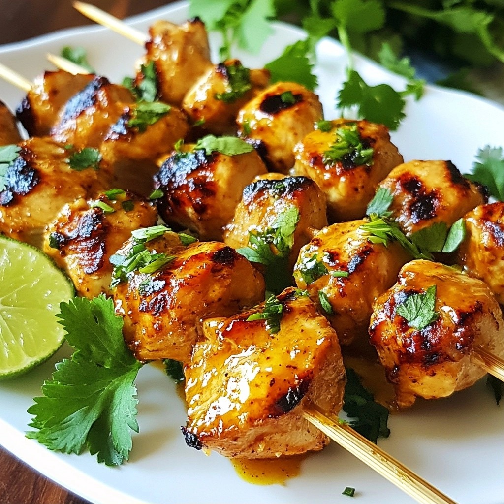 Quick Meal Prep Ginger Lime Chicken Skewers Recipe