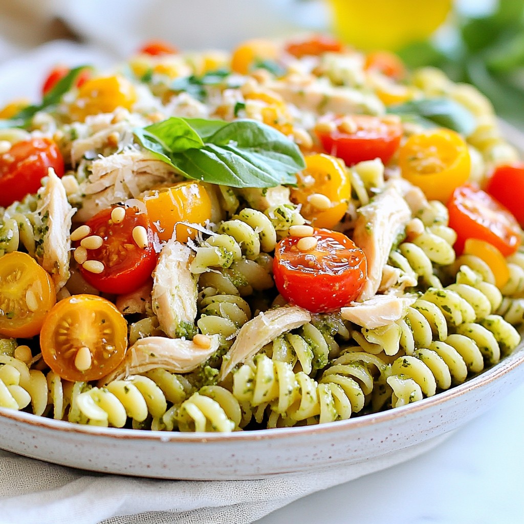 Easy Freezer Meals Basil Pesto Chicken Pasta Recipe