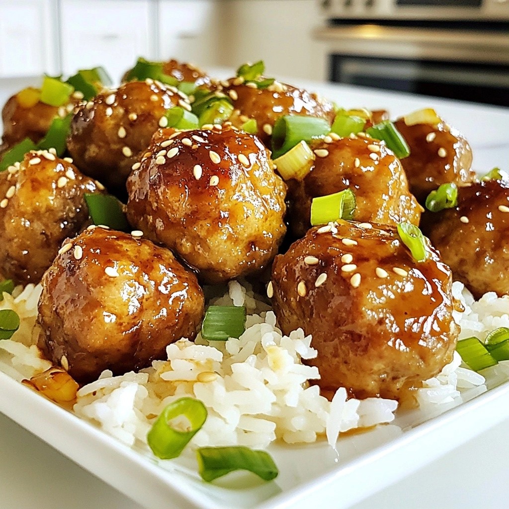 Easy Freezer Meals Teriyaki Turkey Meatballs Recipe