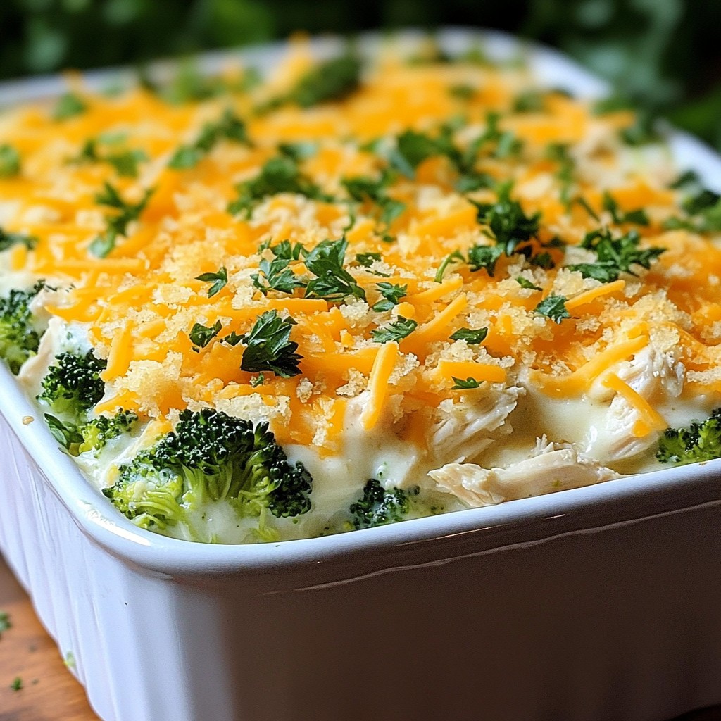 Easy Freezer Meals Creamy Chicken and Broccoli Bake