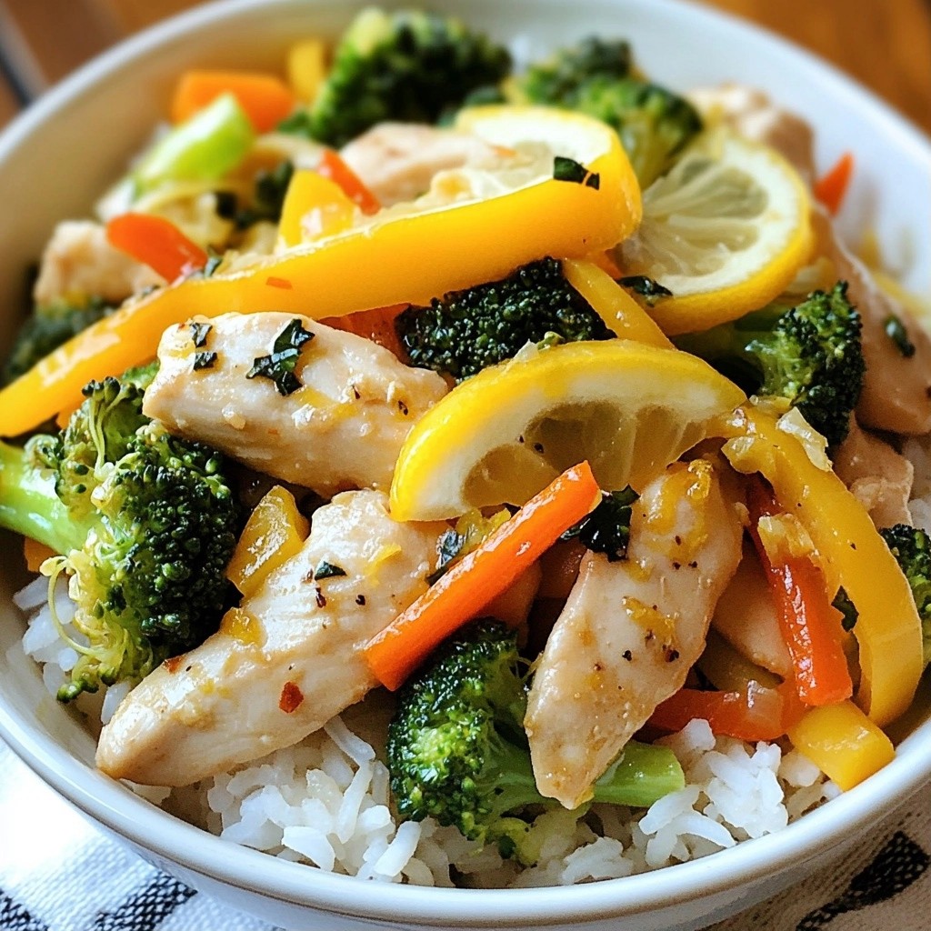 Quick Meal Prep Lemon Ginger Chicken Stir-Fry Recipe