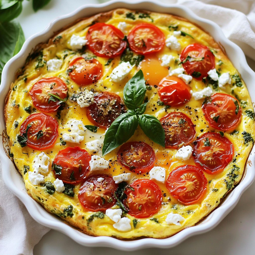 Make-ahead Meals Tomato Basil Egg Frittata Delight
