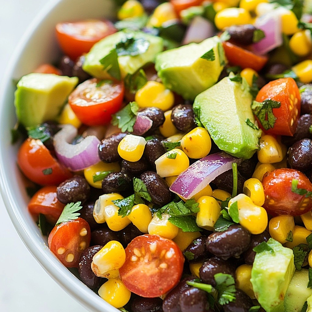 Healthy Meal Prep Southwest Black Bean Salad Recipe