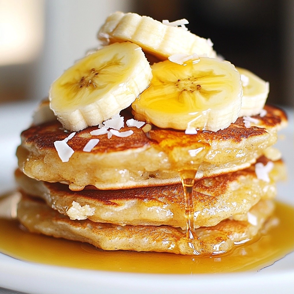 Make-ahead Meals Fluffy Coconut Banana Pancakes