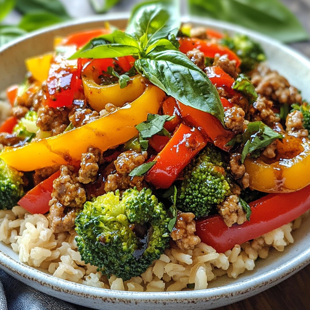 Savory Batch Cooking Balsamic Turkey Stir-Fry Recipe