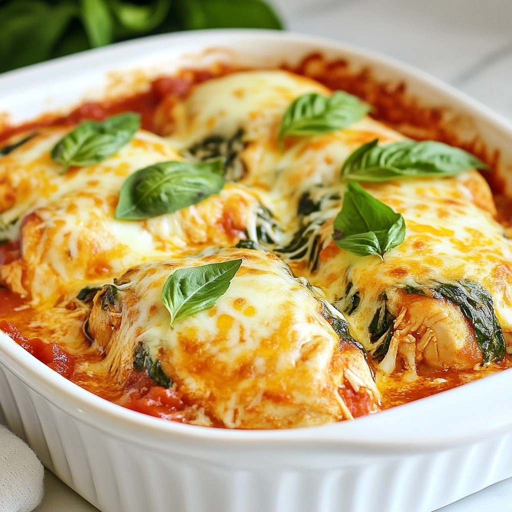 Easy Freezer Meals Savory Chicken and Spinach Bake