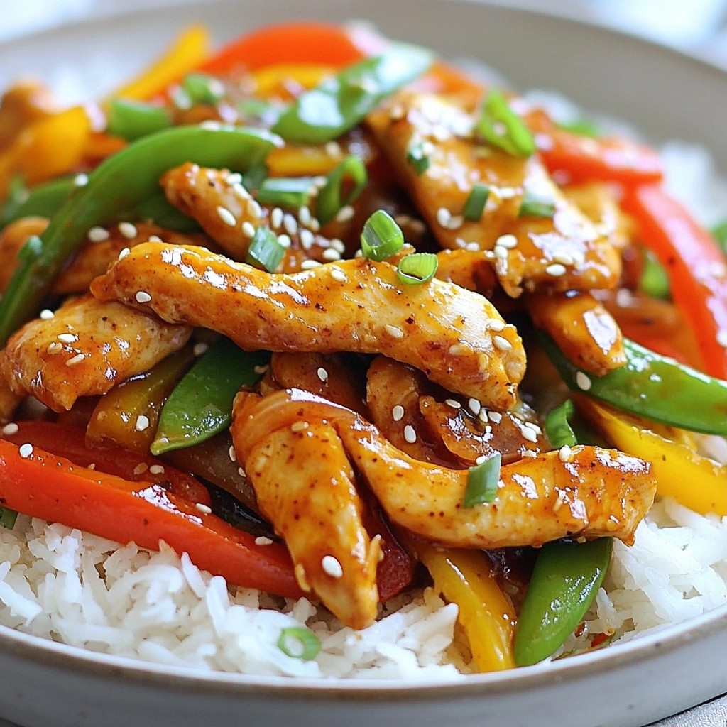 Quick meal prep Spicy Szechuan Chicken Stir-Fry Recipe