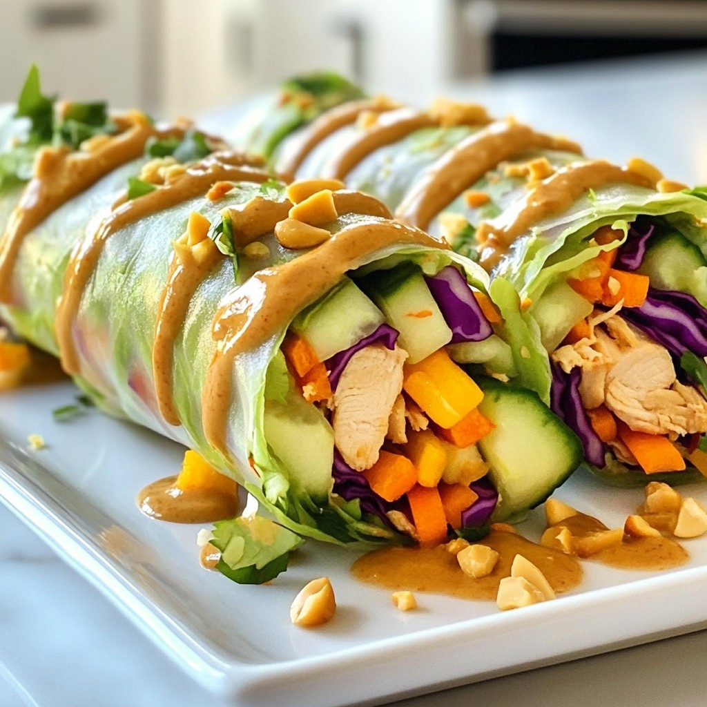 Quick Meal Prep Thai Peanut Chicken Wraps Recipe