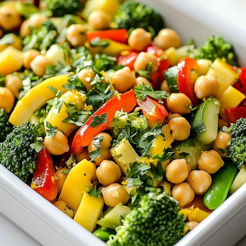 Zesty meal prep Lemon Chickpea Stir-Fry Delight