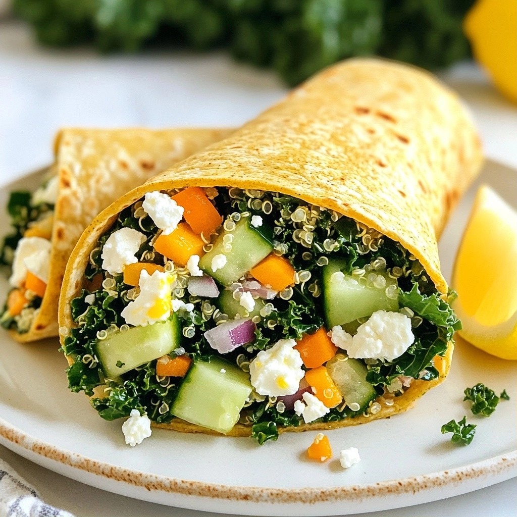 Make-Ahead Meals Savory Kale and Feta Wraps Recipe