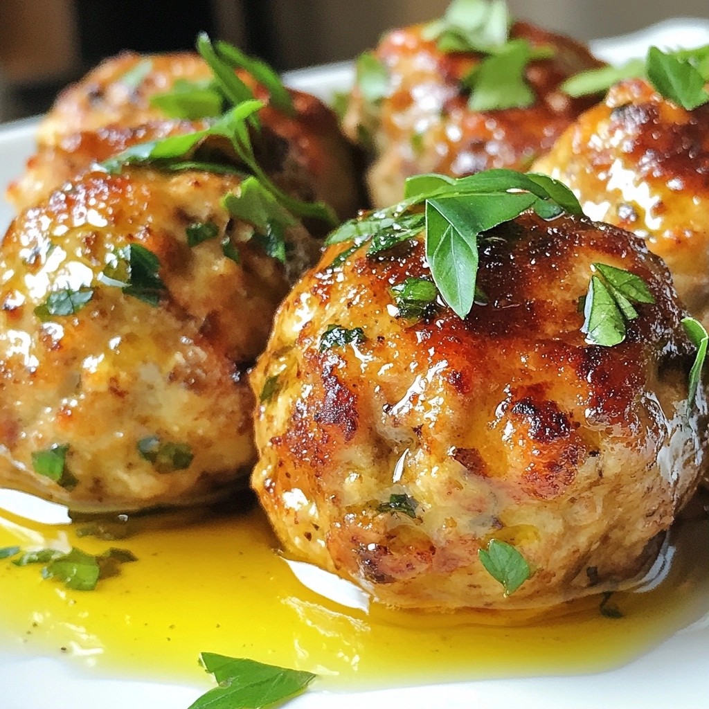 Savory Batch Cooking Garlic Herb Turkey Meatballs Recipe
