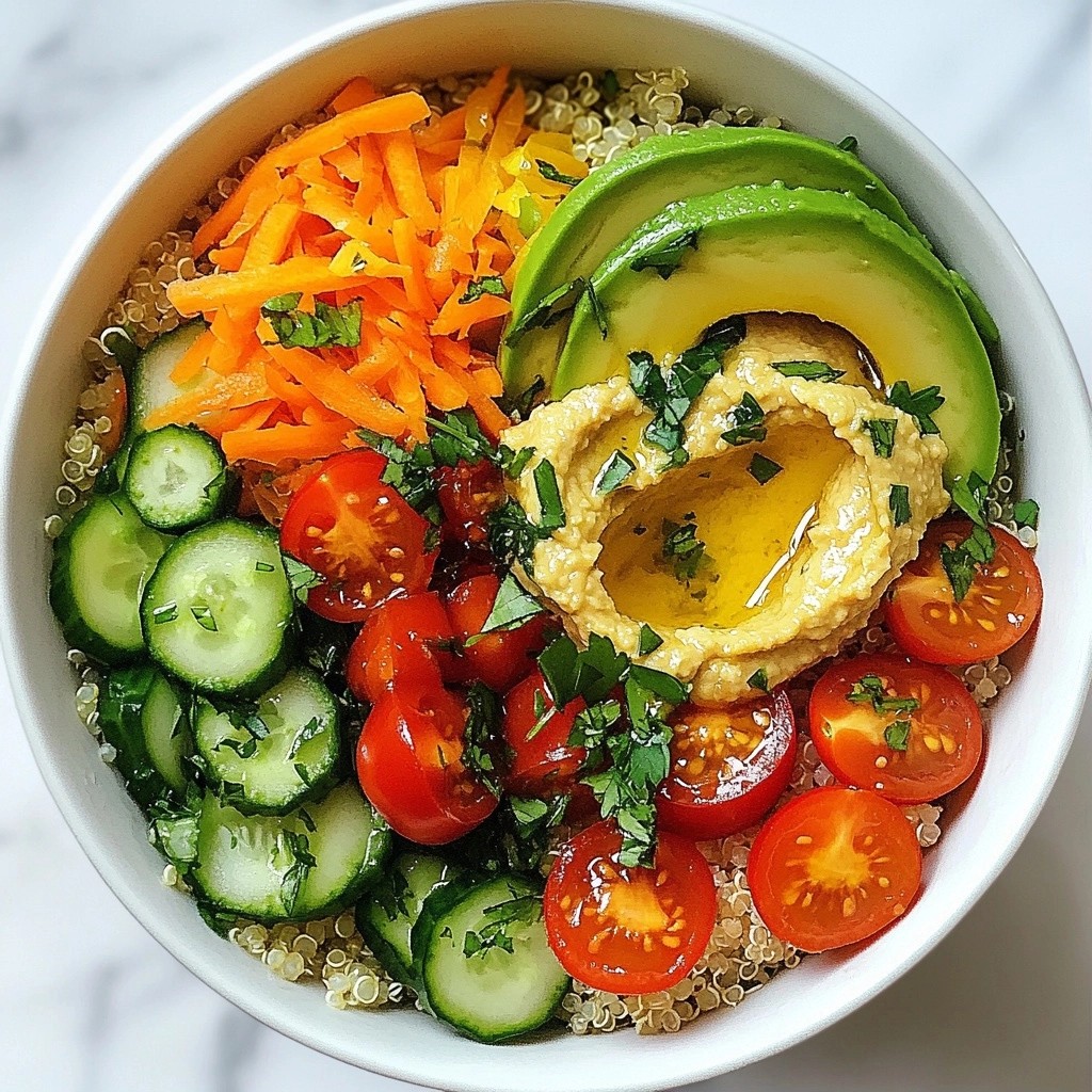 Healthy Meal Prep Veggie and Hummus Power Bowls Delight