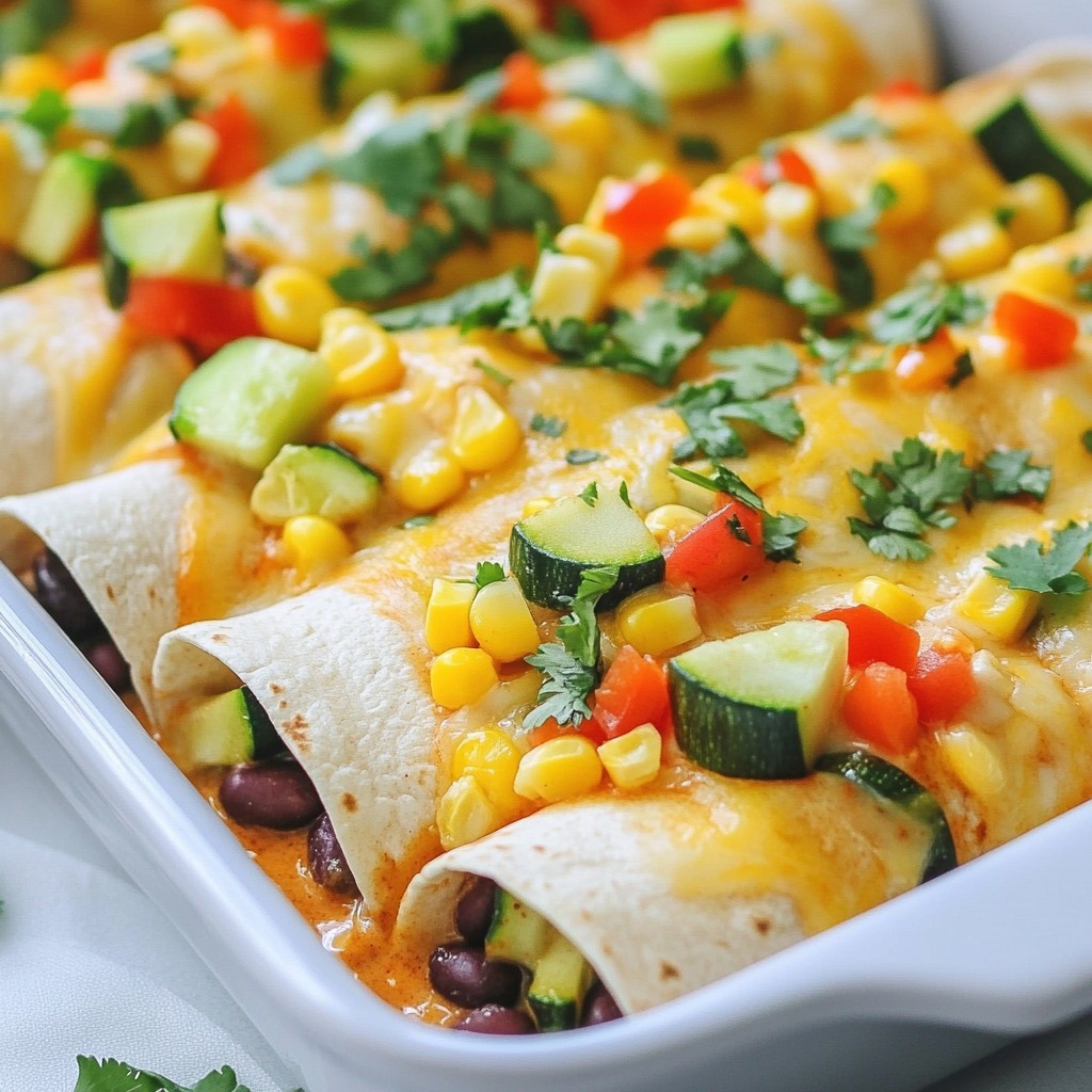 Easy Freezer Meals Vegetarian Enchiladas Recipe