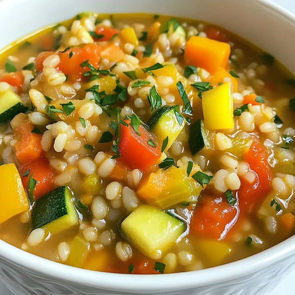 Batch Cooking Savory Vegetable Barley Stew Recipe