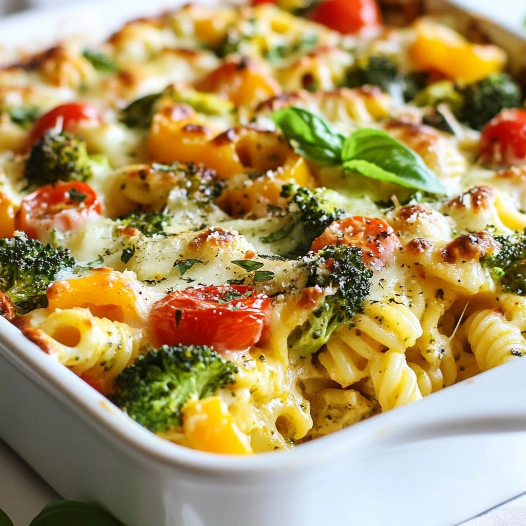 Easy Freezer Meals Cheesy Vegetable Pasta Bake Recipe