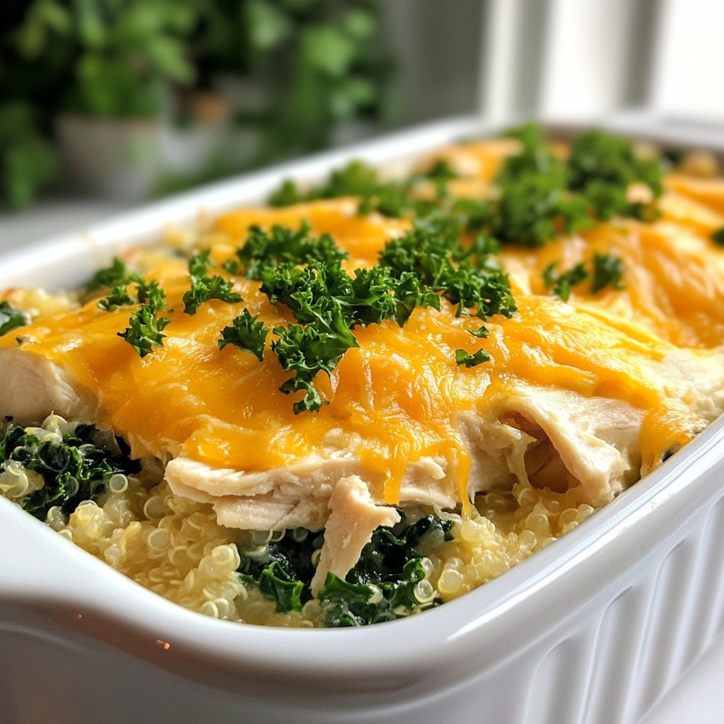 Easy Freezer Meals Chicken and Kale Casserole Delight