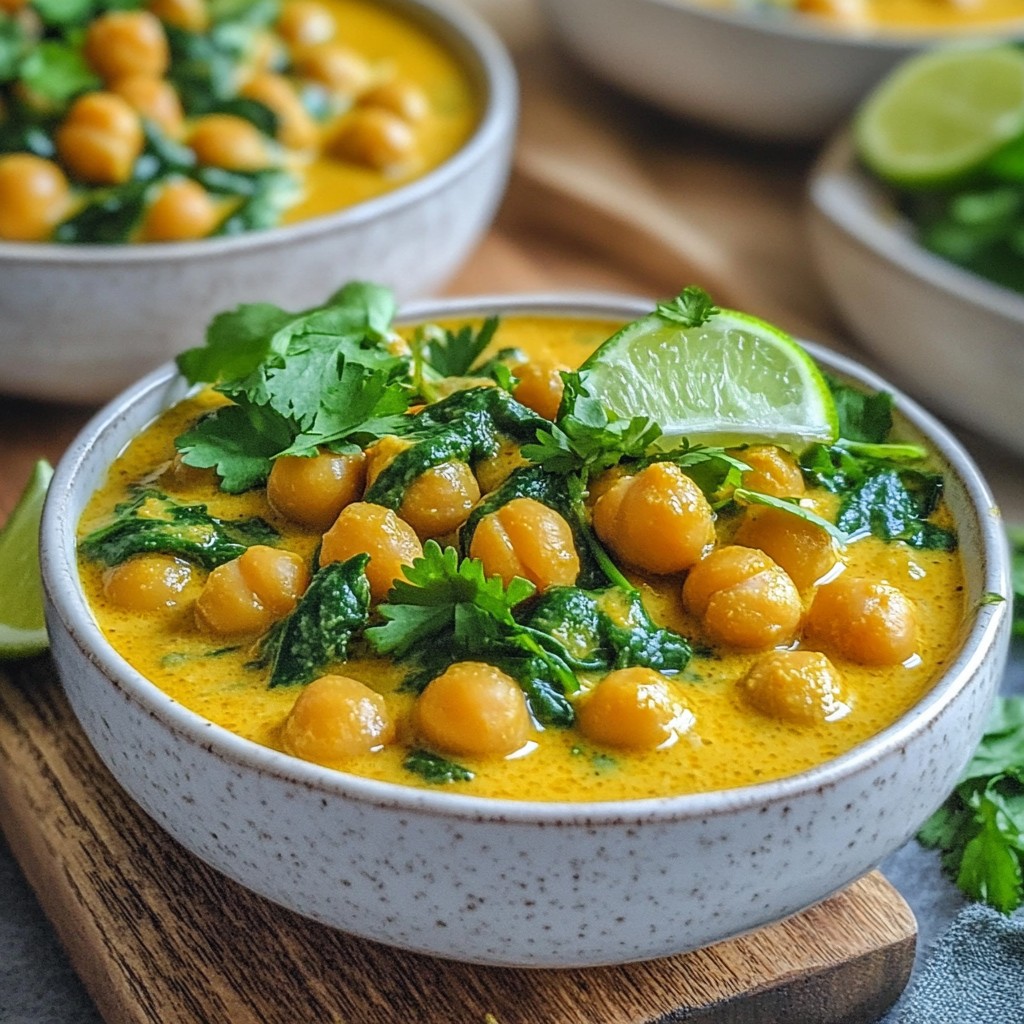 Batch Cooking Creamy Coconut Chickpea Curry Delight