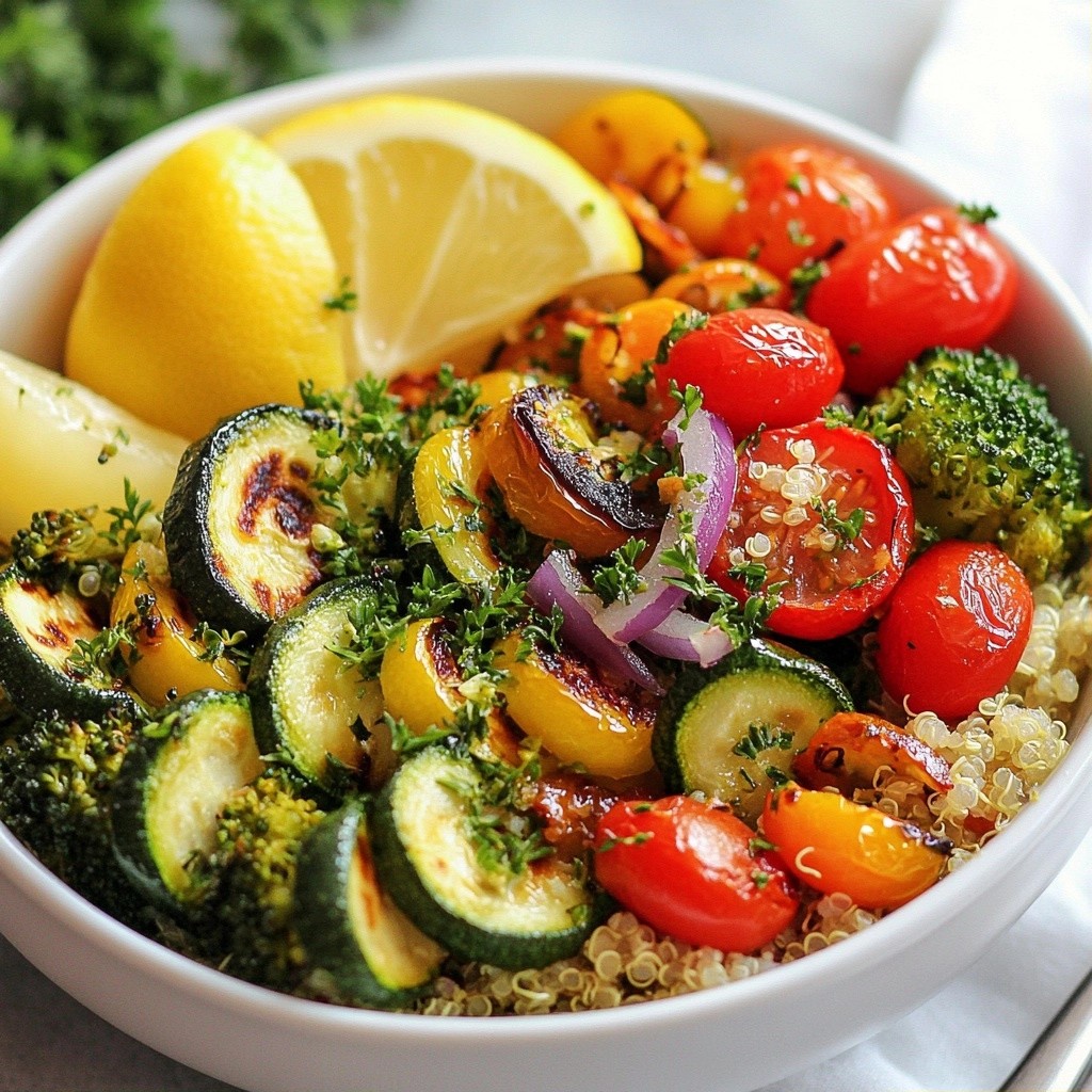 Healthy Meal Prep Roasted Veggie and Quinoa Bowls