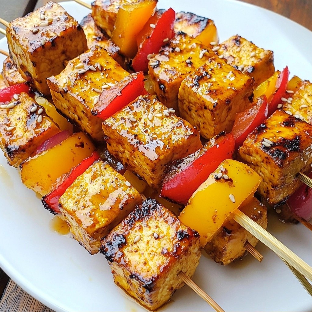 Tangy Meal Prep Lemon Ginger Tofu Skewers Recipe
