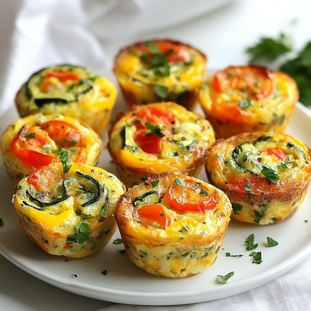Make-ahead meals Vegetable Quiche Muffins Simple Ideas