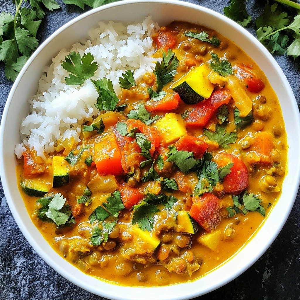 Batch Cooking Savory Lentil and Vegetable Curry Recipe