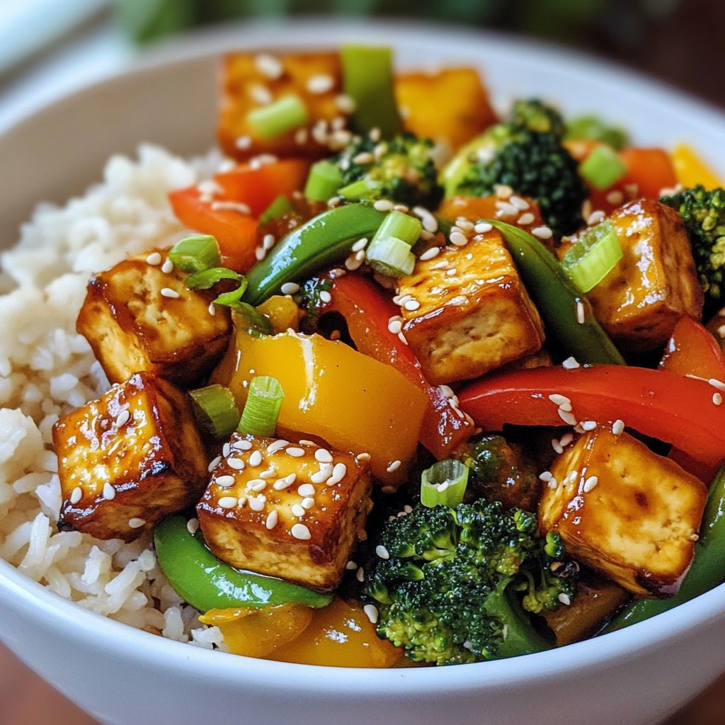Healthy meal prep Tofu and Veggie Stir-Fry Recipe