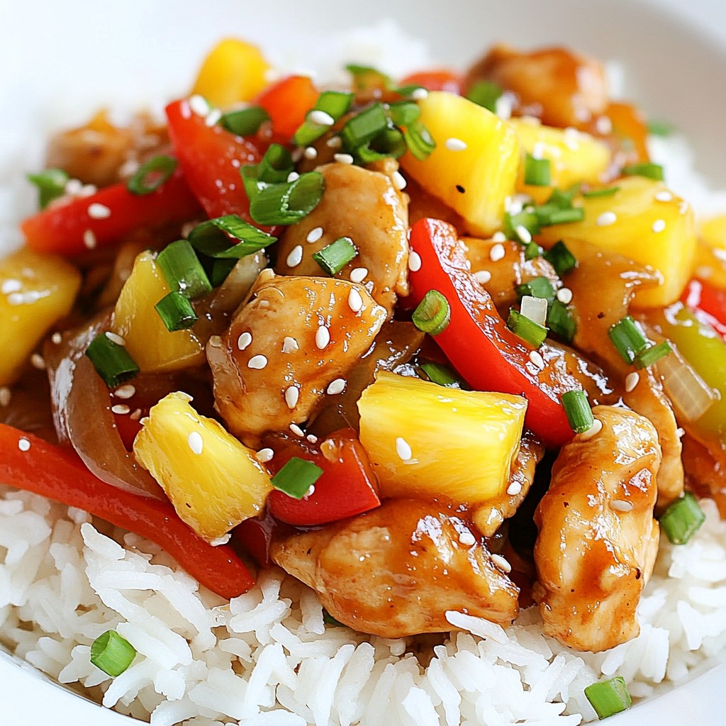 Quick meal prep Sweet and Sour Chicken Stir-Fry Recipe