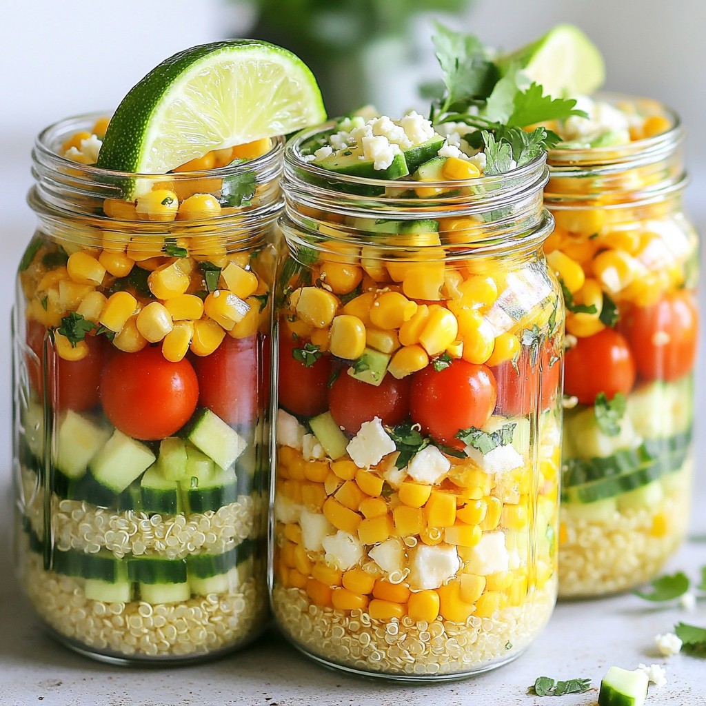 Healthy Meal Prep Quinoa Salad Jars Fresh and Easy