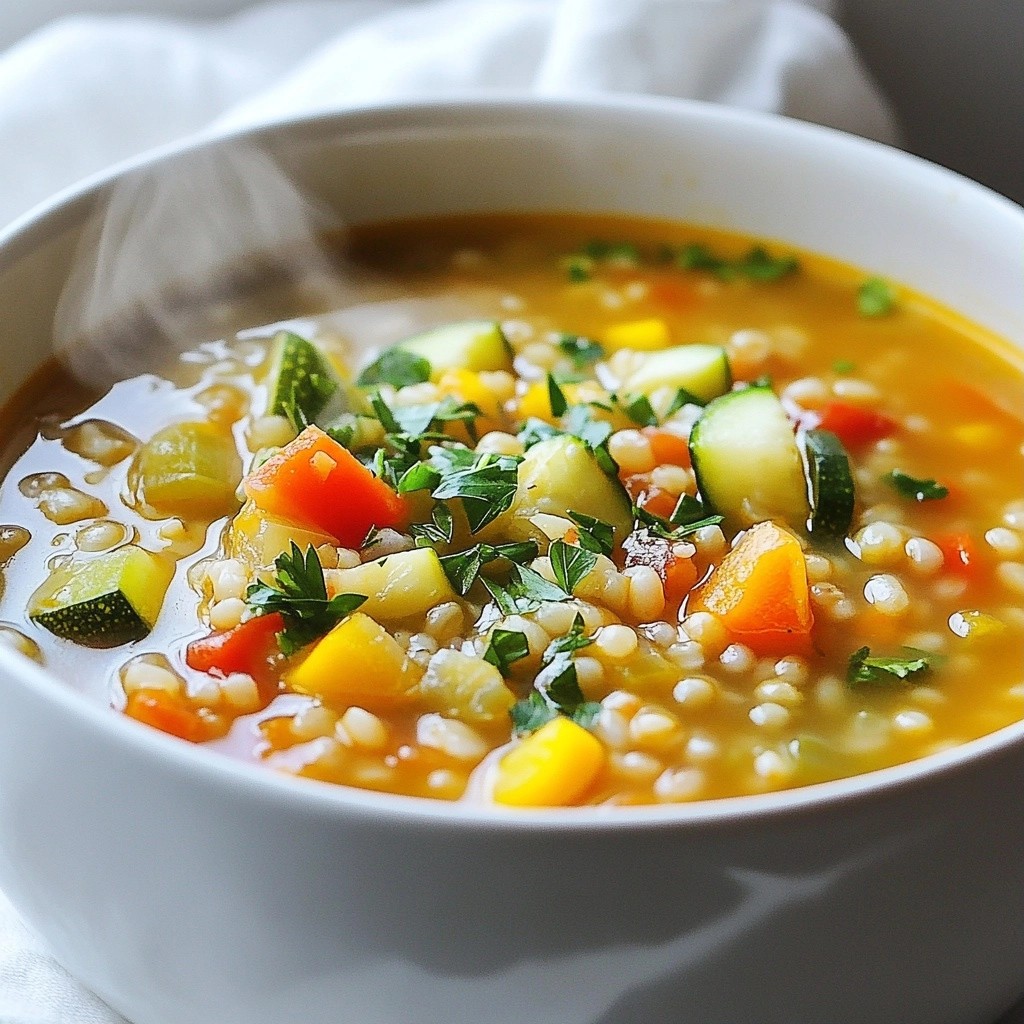 Batch Cooking Hearty Vegetable Barley Soup Recipe