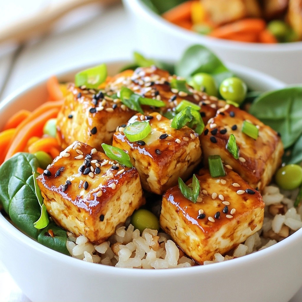 Quick meal prep Lemon Sesame Tofu Bowls Easy Delight