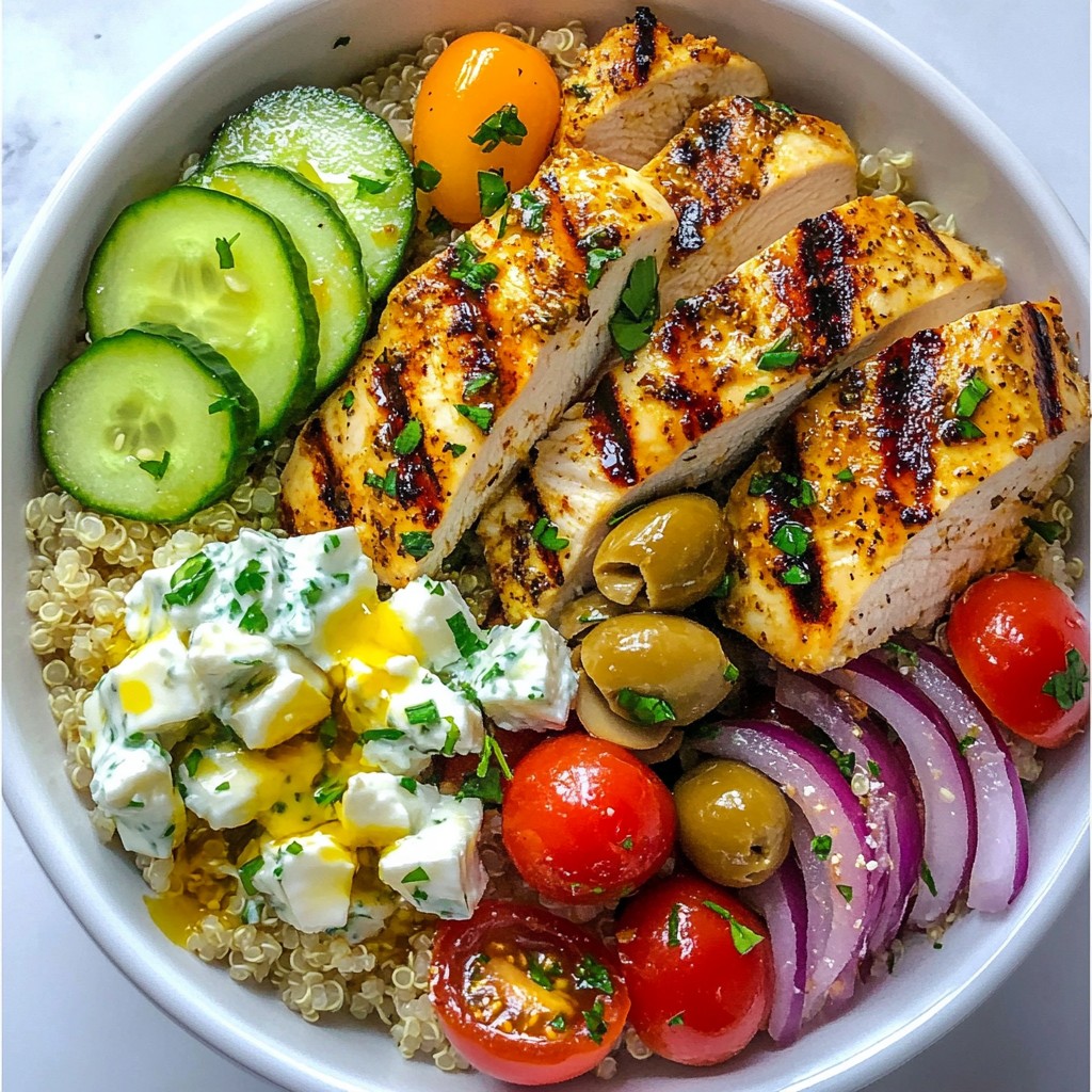 Healthy Meal Prep Greek Chicken Bowls for Easy Cooking