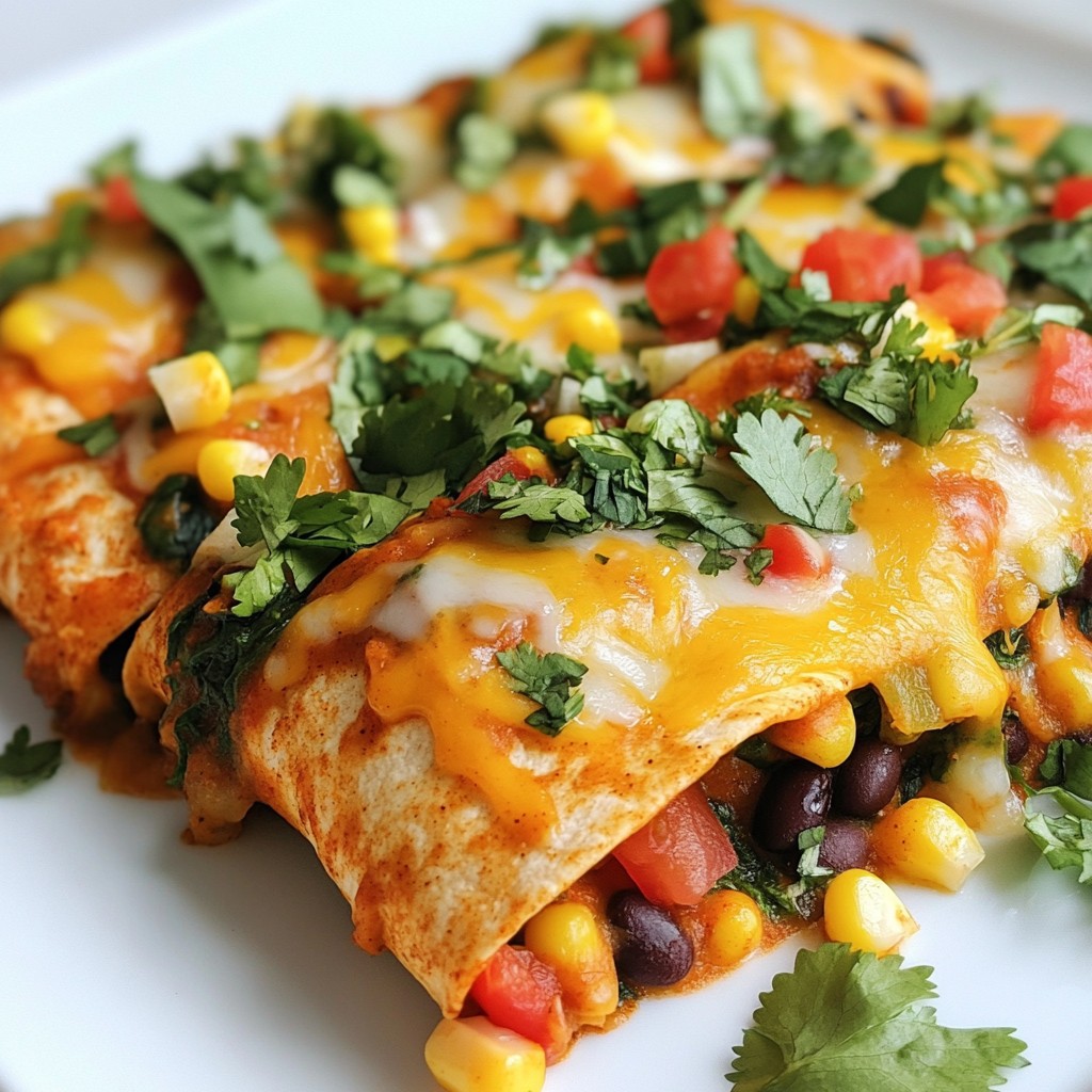 Easy Freezer Meals Vegetarian Enchiladas Recipe