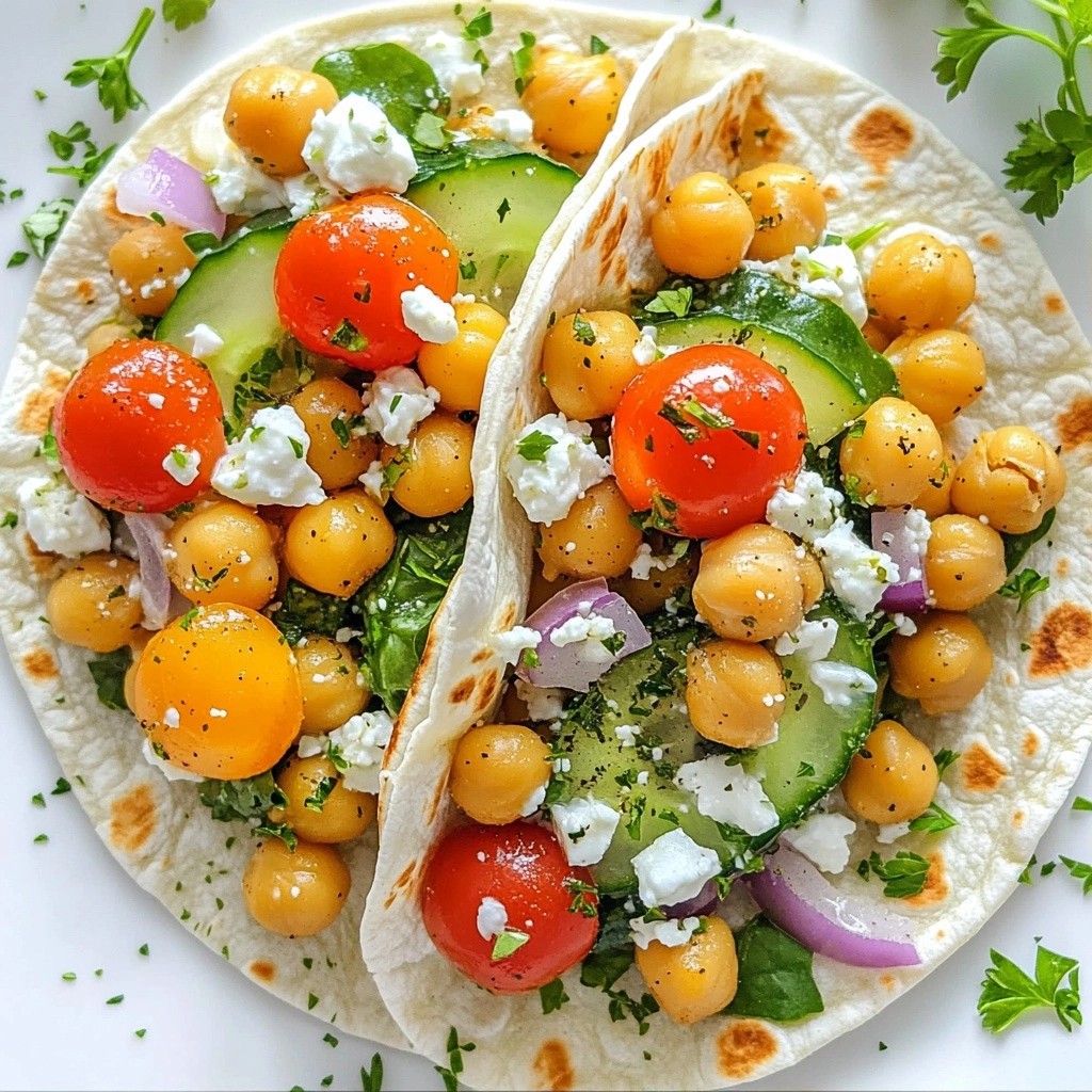 Healthy Meal Prep Mediterranean Chickpea Wraps Recipe