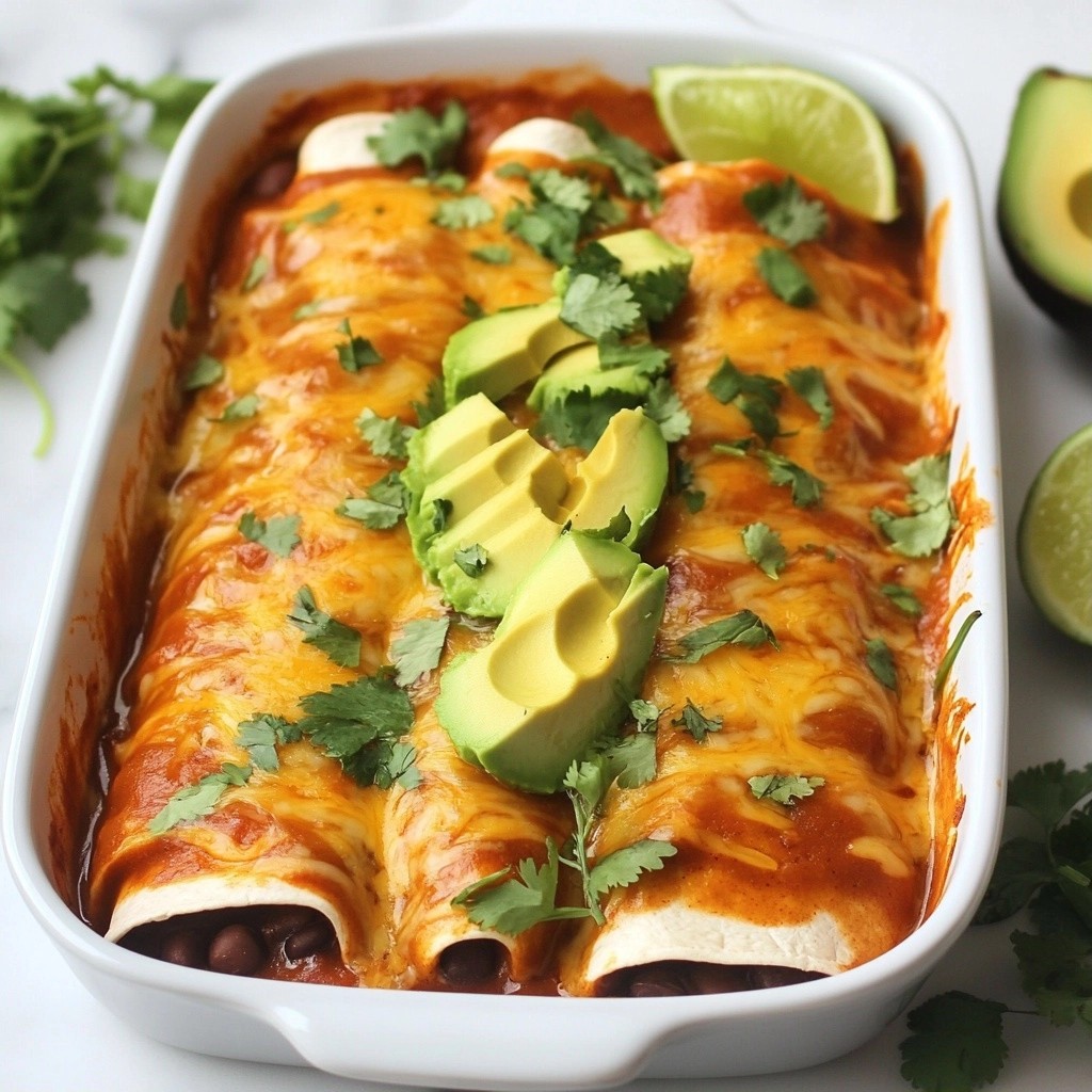 Batch Cooking Spicy Black Bean Enchiladas Made Easy