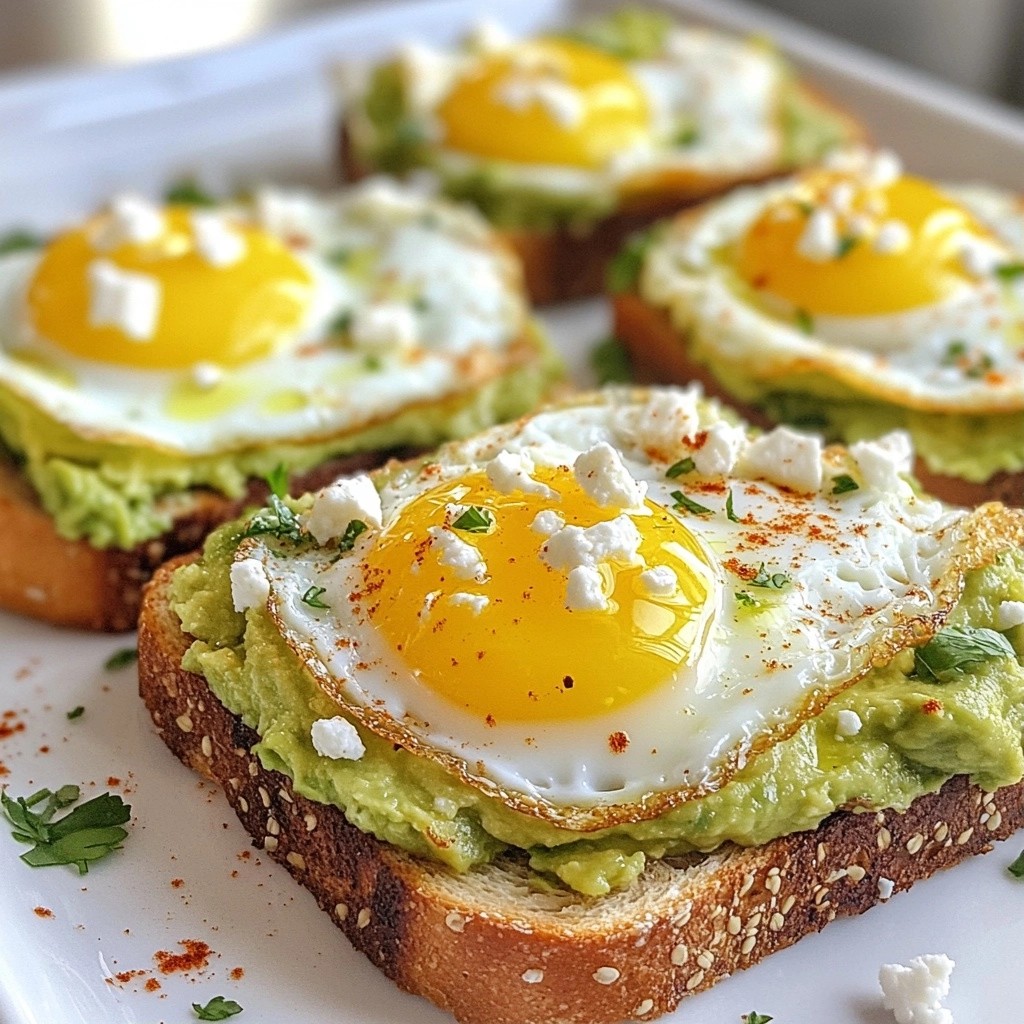 Make-ahead Meals Savory Avocado Egg Toast Delight