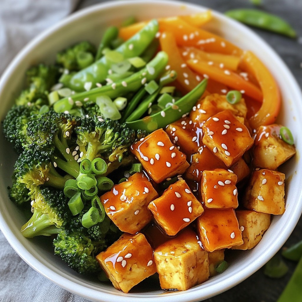 Quick meal prep Teriyaki Tofu Stir Fry Delight