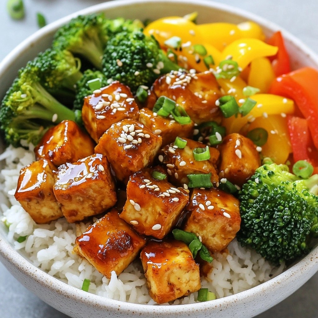 Quick Meal Prep Spicy Garlic Tofu Bowls Delight